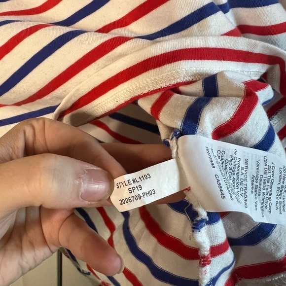 J. Crew Striped Oversized Tee - Picture 7 of 11
